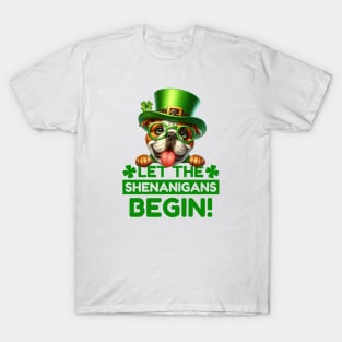 Let the Shenanigans Begin Bulldog T-Shirt